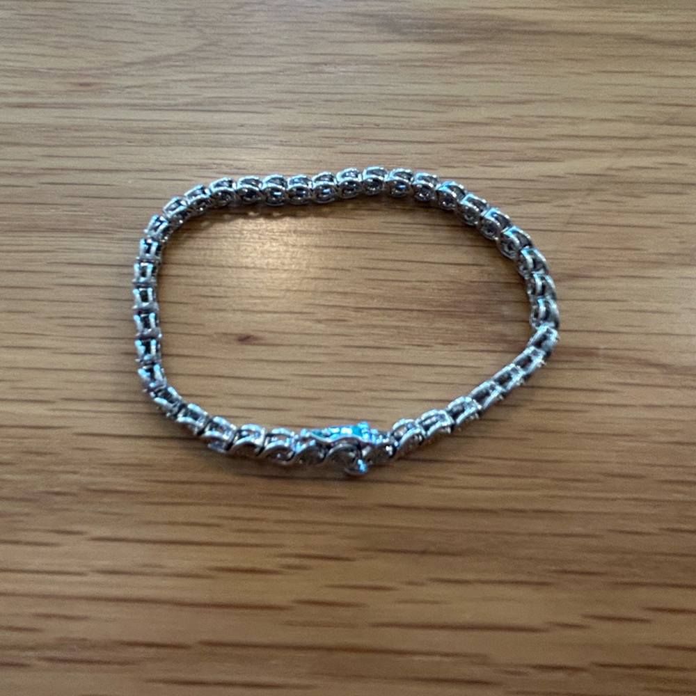 Kay Jewelers Sterling Silver Tennis Bracelet - Picture 10 of 12